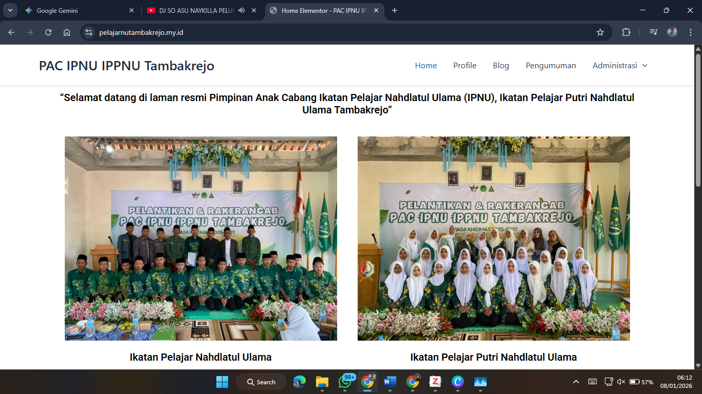 webset PAC IPNU IPPNU Tambakrjo